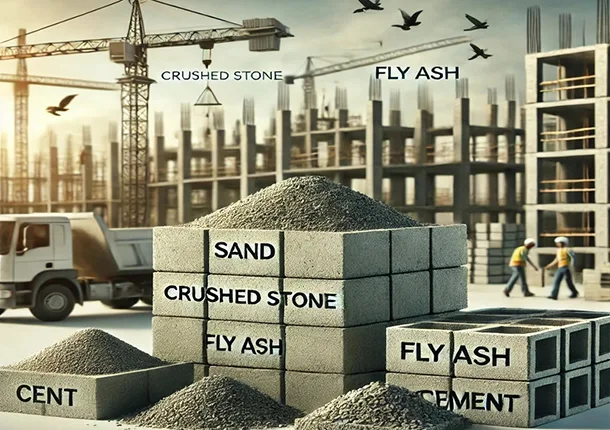 Бетон кірпіш қандай материалдардан жасалған?